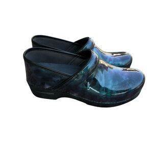 Dansko XP Professional Clogs Blue /blac dye  Slip Resistant Work Nurse 41